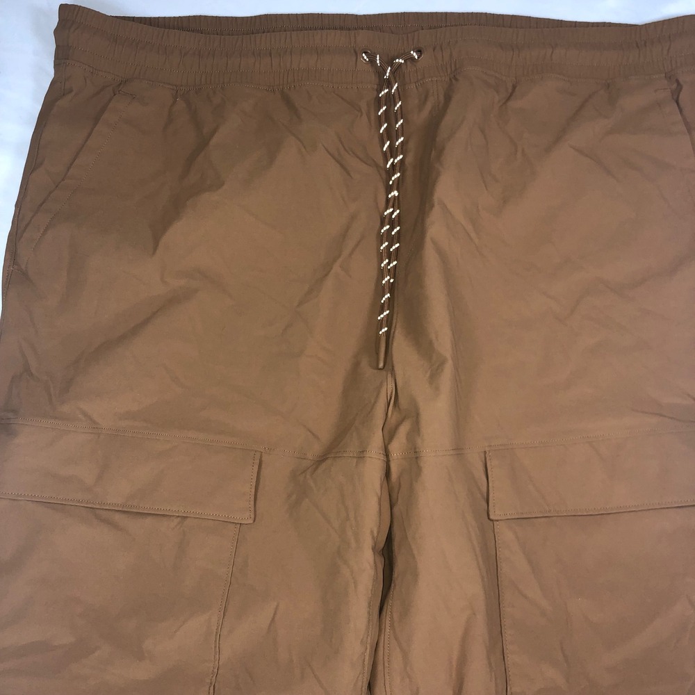 All in Motion Mens Brown Cargo Pants XXL Stretch Drawstring Hiking Trousers - Picture 2 of 12
